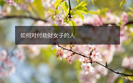 如何對(duì)付劫財(cái)女子的人