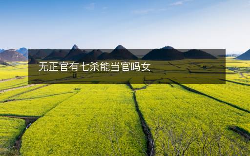 無(wú)正官有七殺能當(dāng)官嗎女