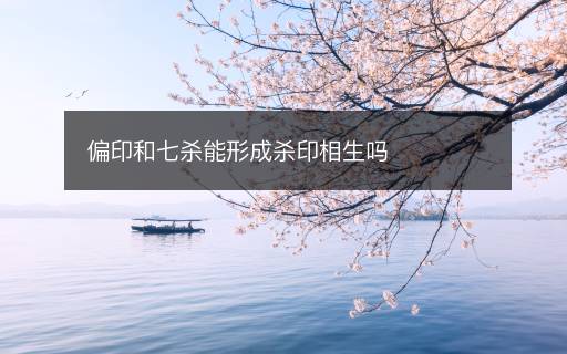 偏印和七殺能形成殺印相生嗎