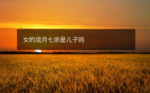 女的流月七殺是兒子嗎