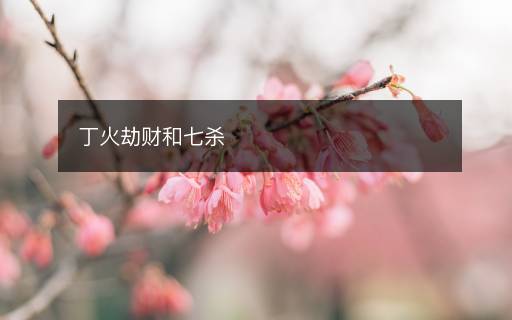 丁火劫財(cái)和七殺