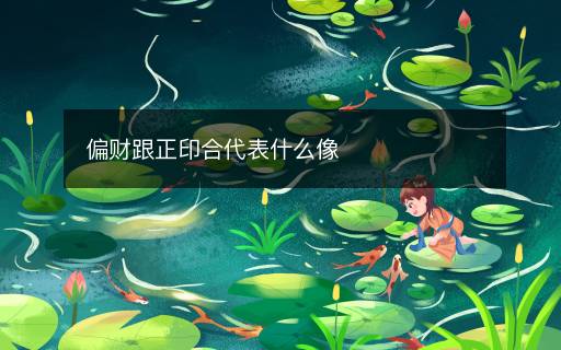 偏財跟正印合代表什么像