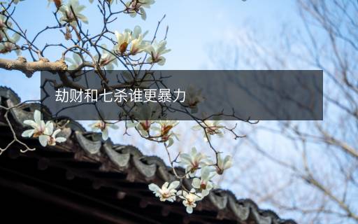 劫財(cái)和七殺誰(shuí)更暴力