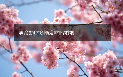 男命劫財多能發(fā)財嗎婚姻