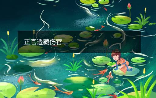 正官透藏傷官