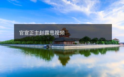 官宣正主趙露思視頻