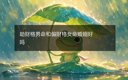 劫財(cái)格男命和偏財(cái)格女命婚姻好嗎