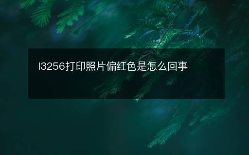 l3256打印照片偏紅色是怎么回事