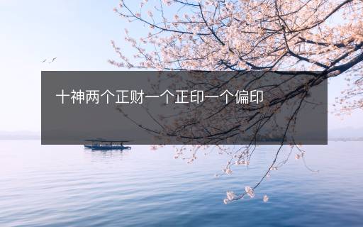 十神兩個(gè)正財(cái)一個(gè)正印一個(gè)偏印