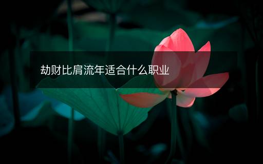 劫財(cái)比肩流年適合什么職業(yè)