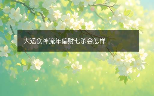 大運食神流年偏財七殺會怎樣