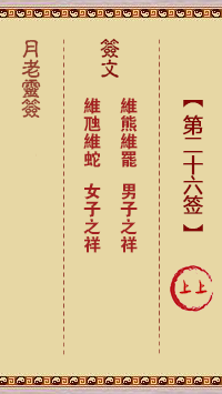月老靈簽第26簽